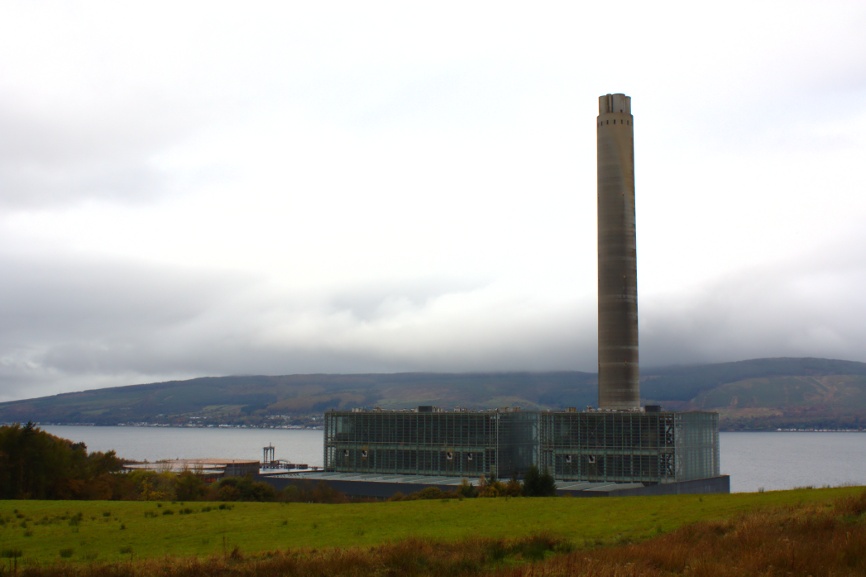 Day time photo of SSEB Inverkip Power Station